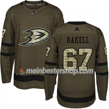 Anaheim Ducks Rickard Rakell 67 Adidas 2017-2018 Camo Grün Trikot Authentic - Herren Anaheim Ducks Rickard Rakell 67 Adidas 2017-2018 Camo Grün Trikot Authentic - Herren